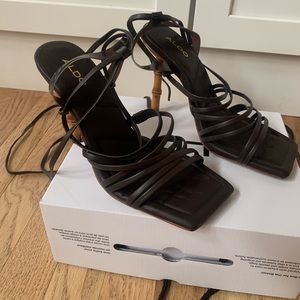 Heels Aldo Bodisse 8.5 worn once Dark Brown
